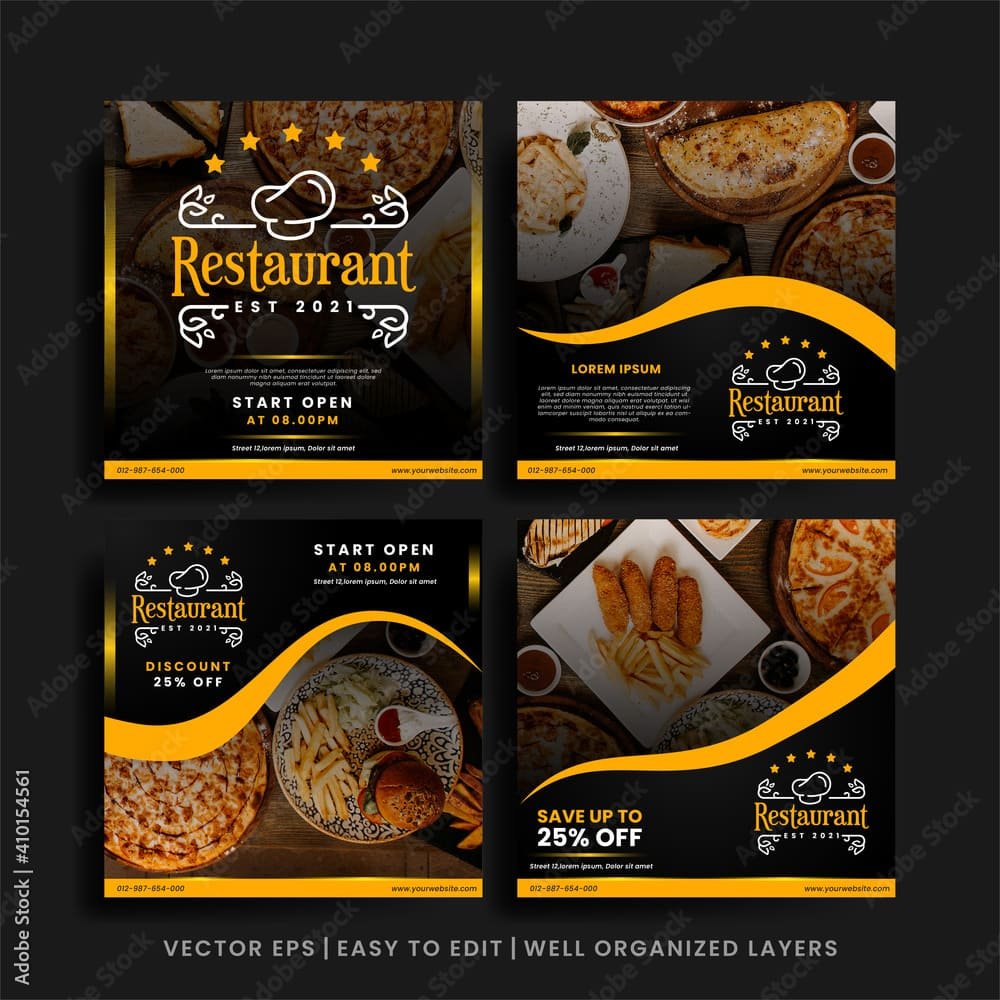 Restaurant Social Media Bundle